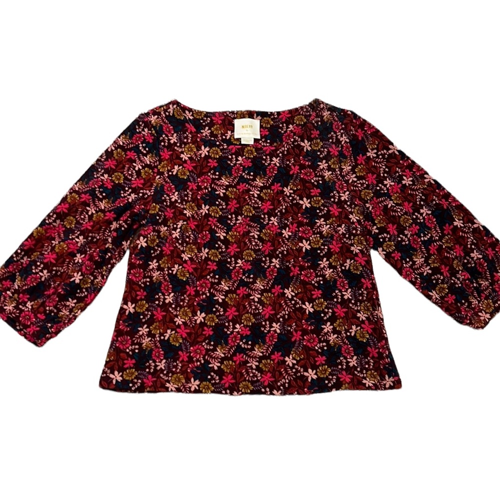 💕💕HPx3 Boho💕💕NWOT. Maeve / Anthropologie top. Textured, floral fabric